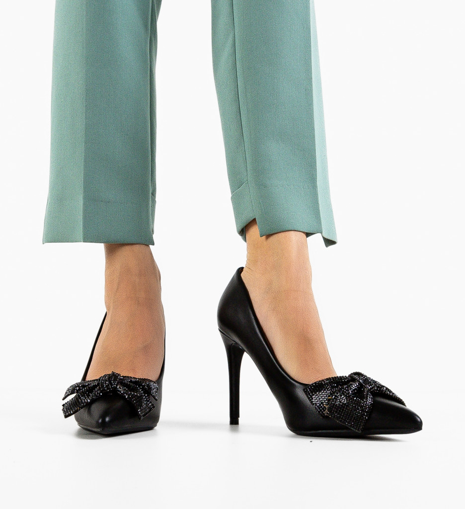 Pantofi Dama Bird Negri - Eleganță și Stil - imagine 3
