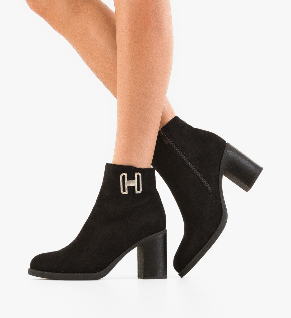 Botine Dama Devon Negre - Design Versatil - imagine 3