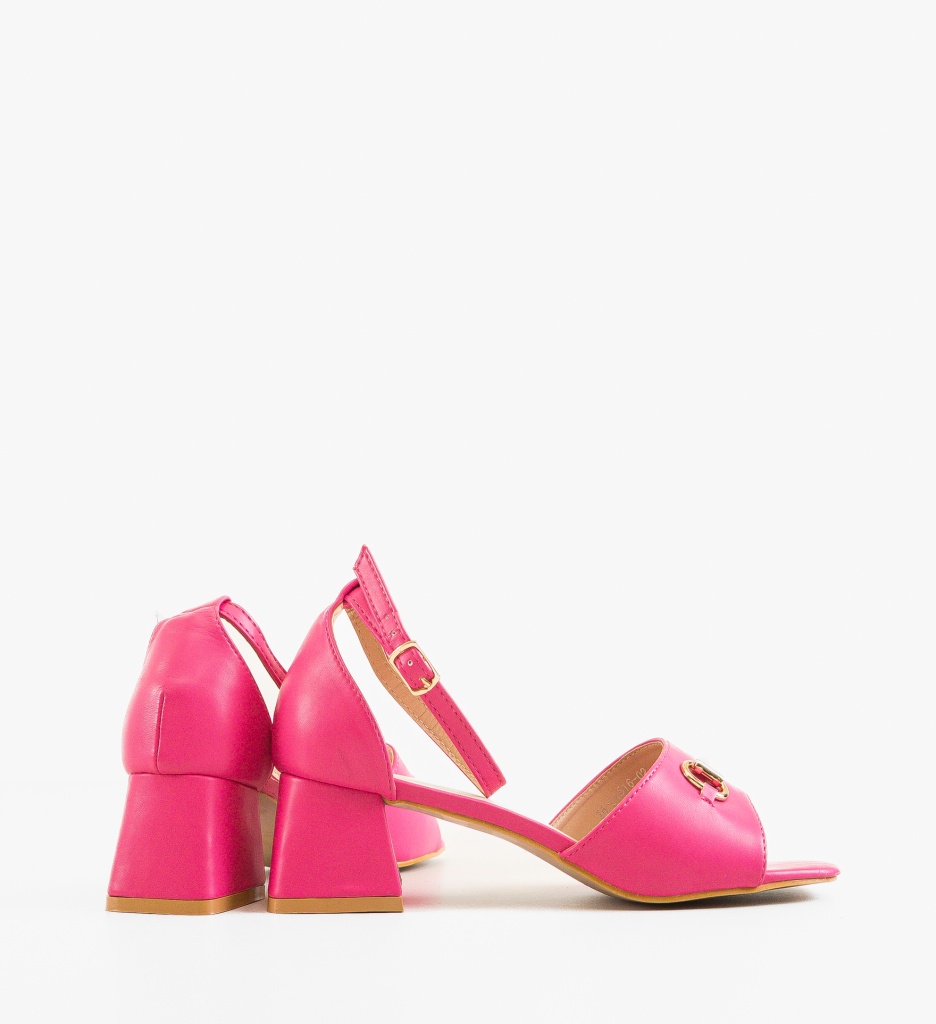 Sandale Toc Mann Fuchsia | Eleganță și Stil - imagine 4