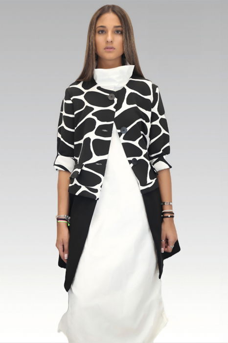 Jacheta Sun Sun Imprimeu Contrastant