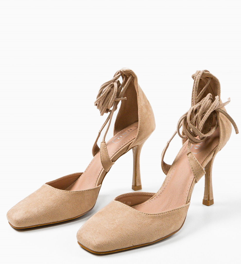 Pantofi cu Toc Lylyac Bej - Eleganță și Stil - imagine 7