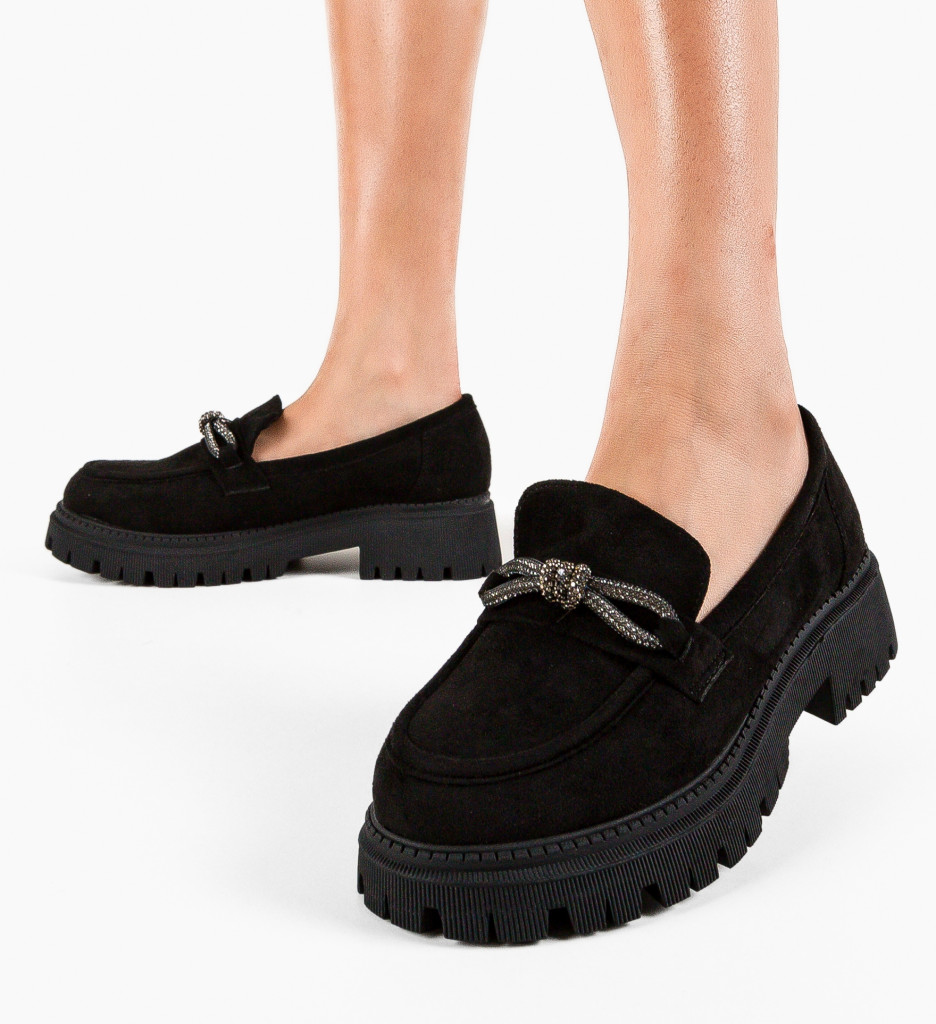 Pantofi Casual Dama Bovra Negri - Confort și Stil - imagine 4