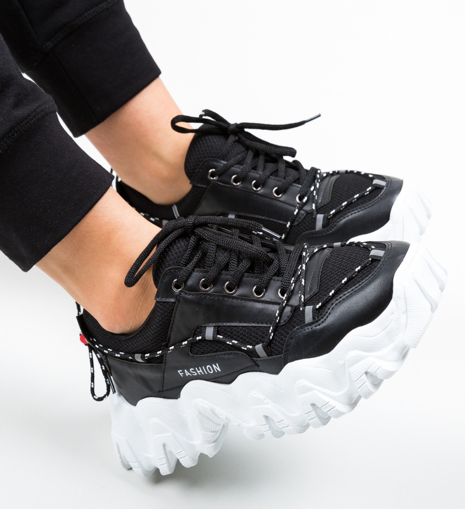 Pantofi Sport Jasmine Negri – Confort și Stil - imagine 2