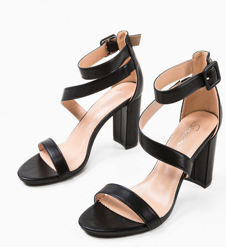 Sandale Philiber Negre Elegante - imagine 7