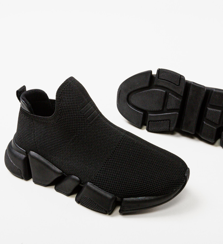 Sneakers Dama Zuper Negri | Confort & Stil Urban - imagine 6
