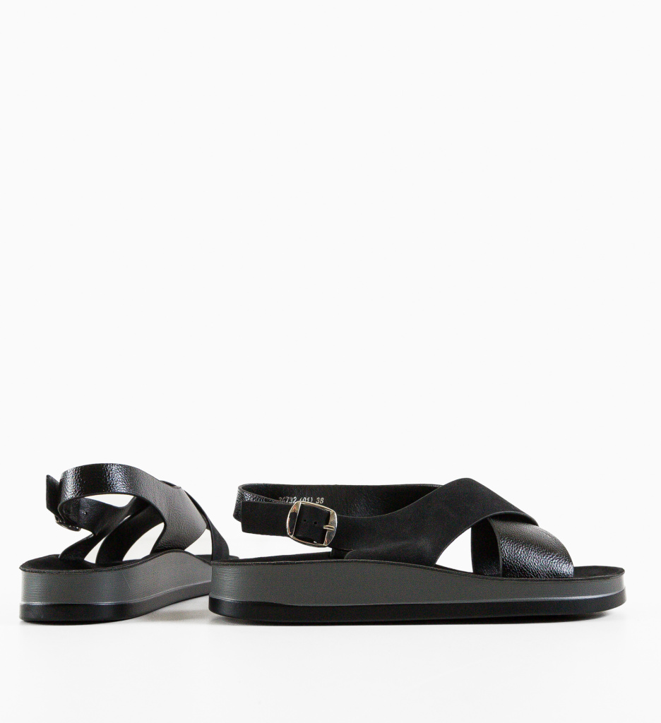 Sandale Basel Negre | Eleganță și Stil - imagine 5