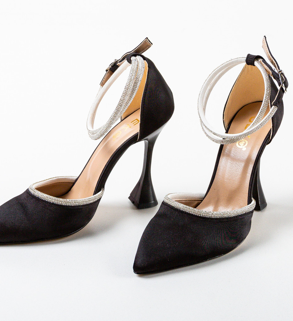 Pantofi Dama Shug Negri cu Toc Elegant - imagine 6
