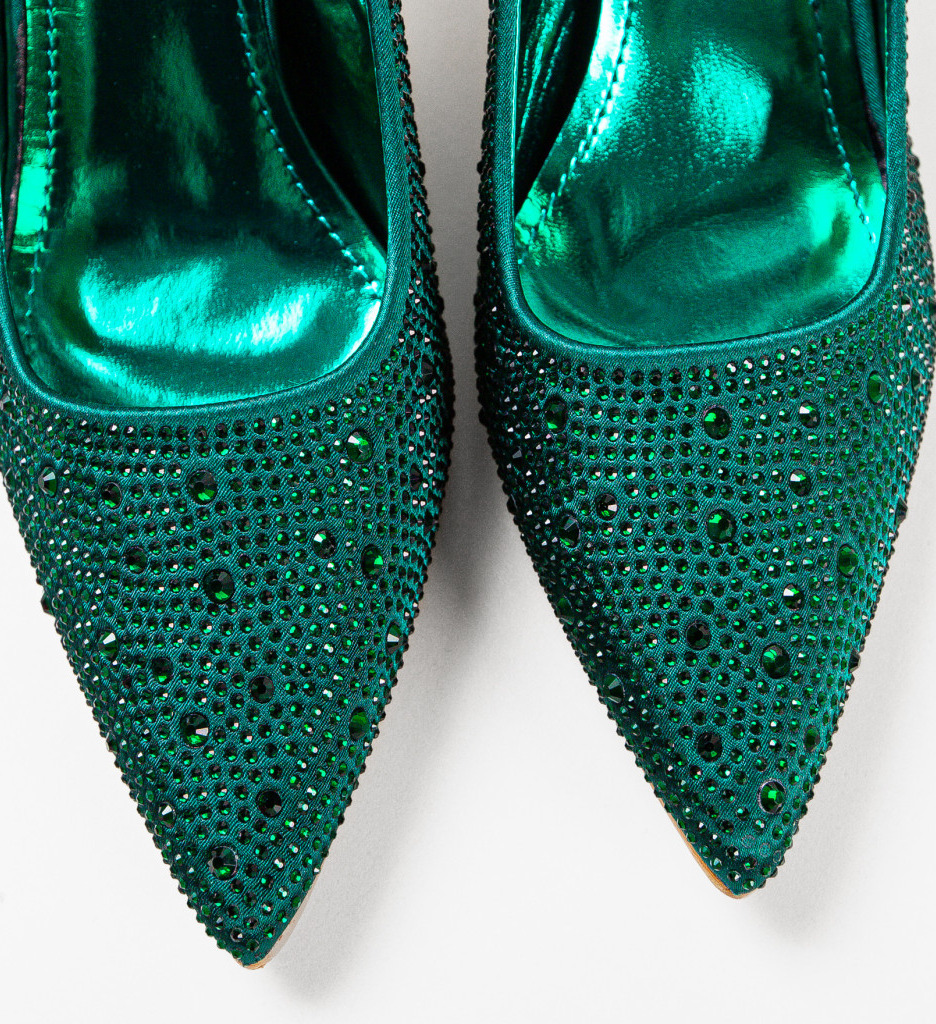 Pantofi cu Toc Frazer Verzi | Eleganță - imagine 4