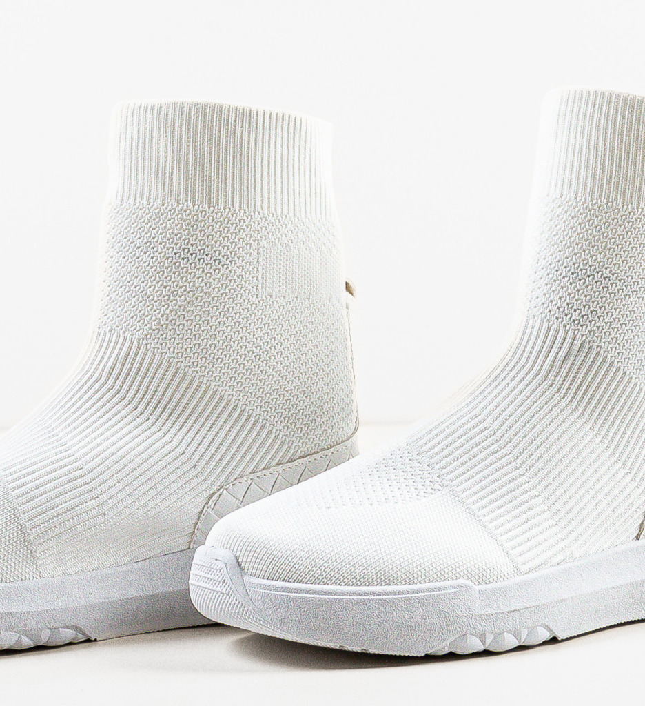 Sneakers Noor Dama Albi | Confort și Stil Modern - imagine 5