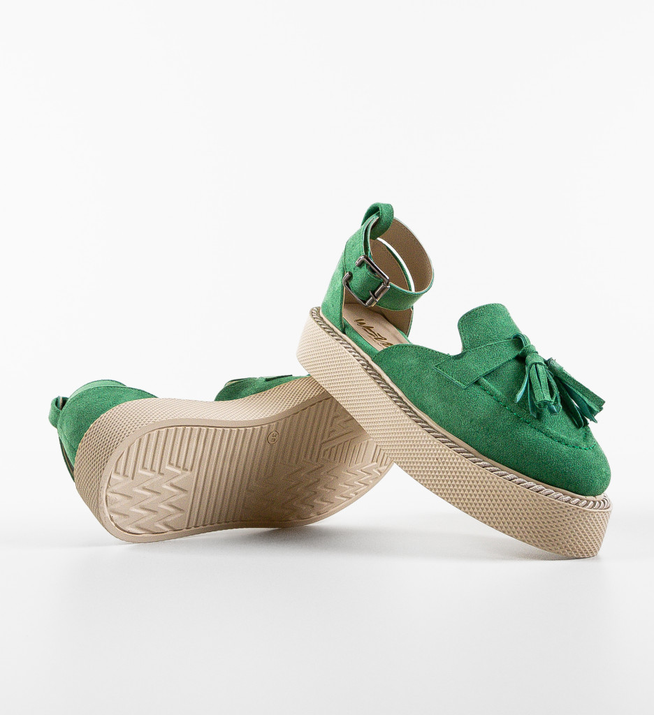 Pantofi Kalin Verzi | Stil Casual Confortabil - imagine 5