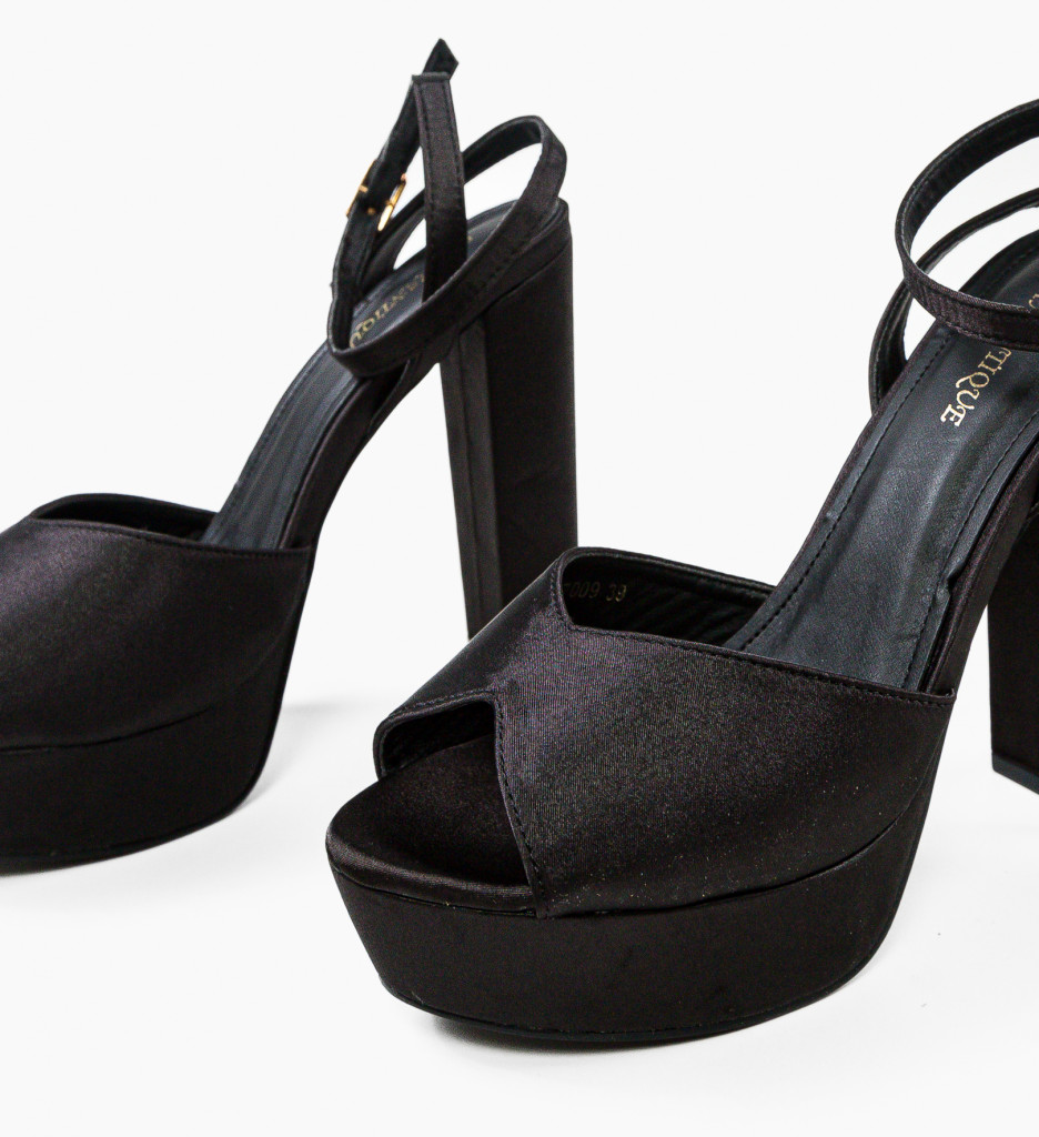 Sandale Toc Gustavo Negre | Eleganță Versatilă - imagine 8