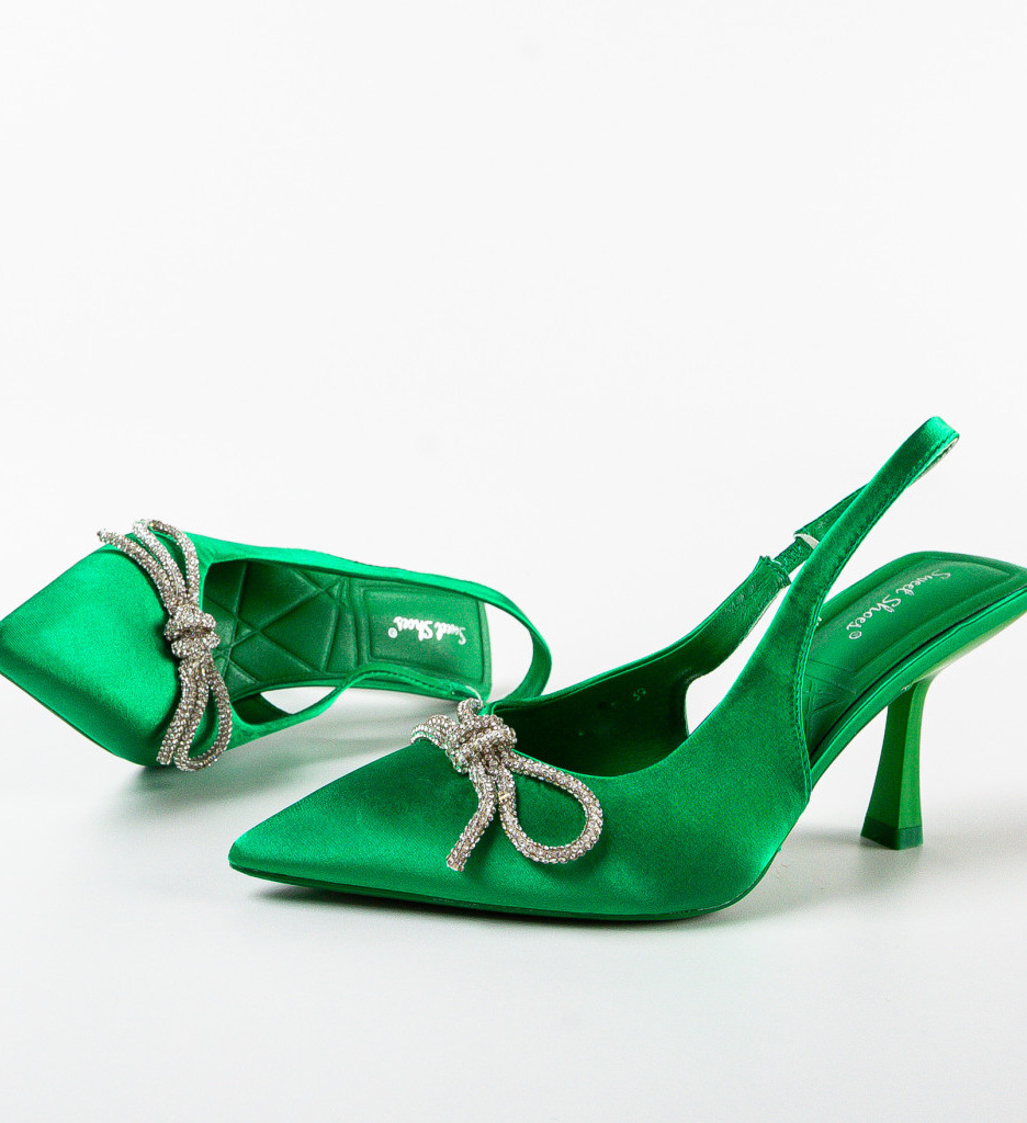 Pantofi Atlanta Verzi cu Toc - Eleganță și Stil - imagine 7