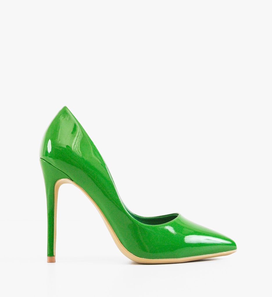 Pantofi Stiletto Verzi Henriet | Eleganță Urbană - imagine 5