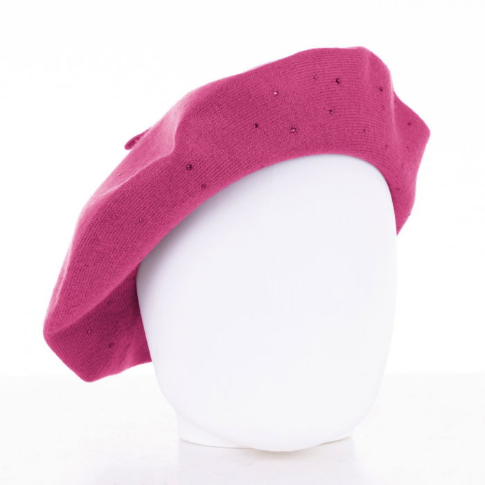 Bereta Magenta Strasuri Shopika | Eleganță