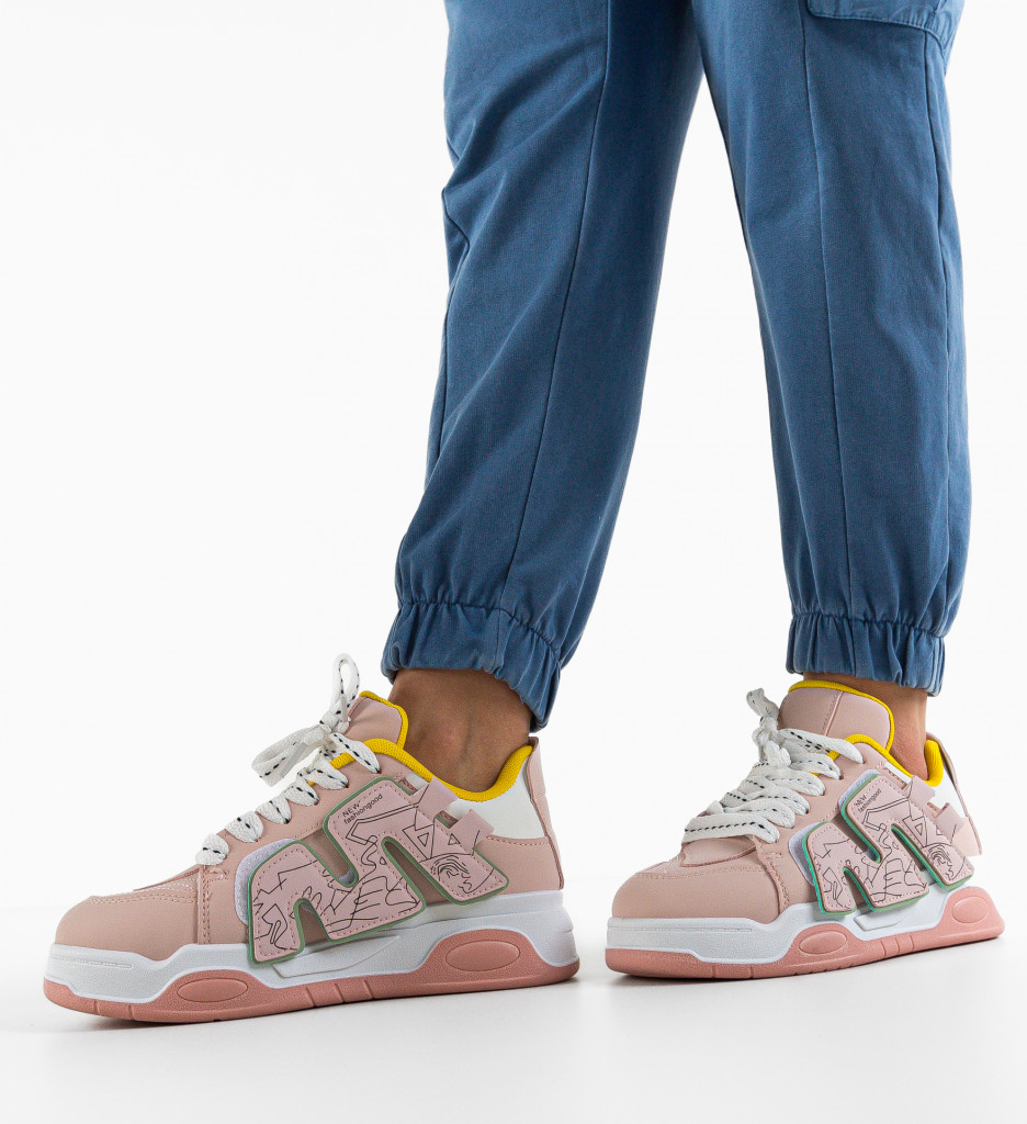 Sneakers Dama Kamal Roz - Confort și Stil - imagine 2