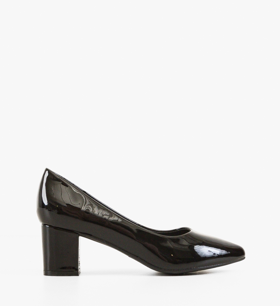 Pantofi dama Rose Negri eleganți cu toc confortabil - imagine 4