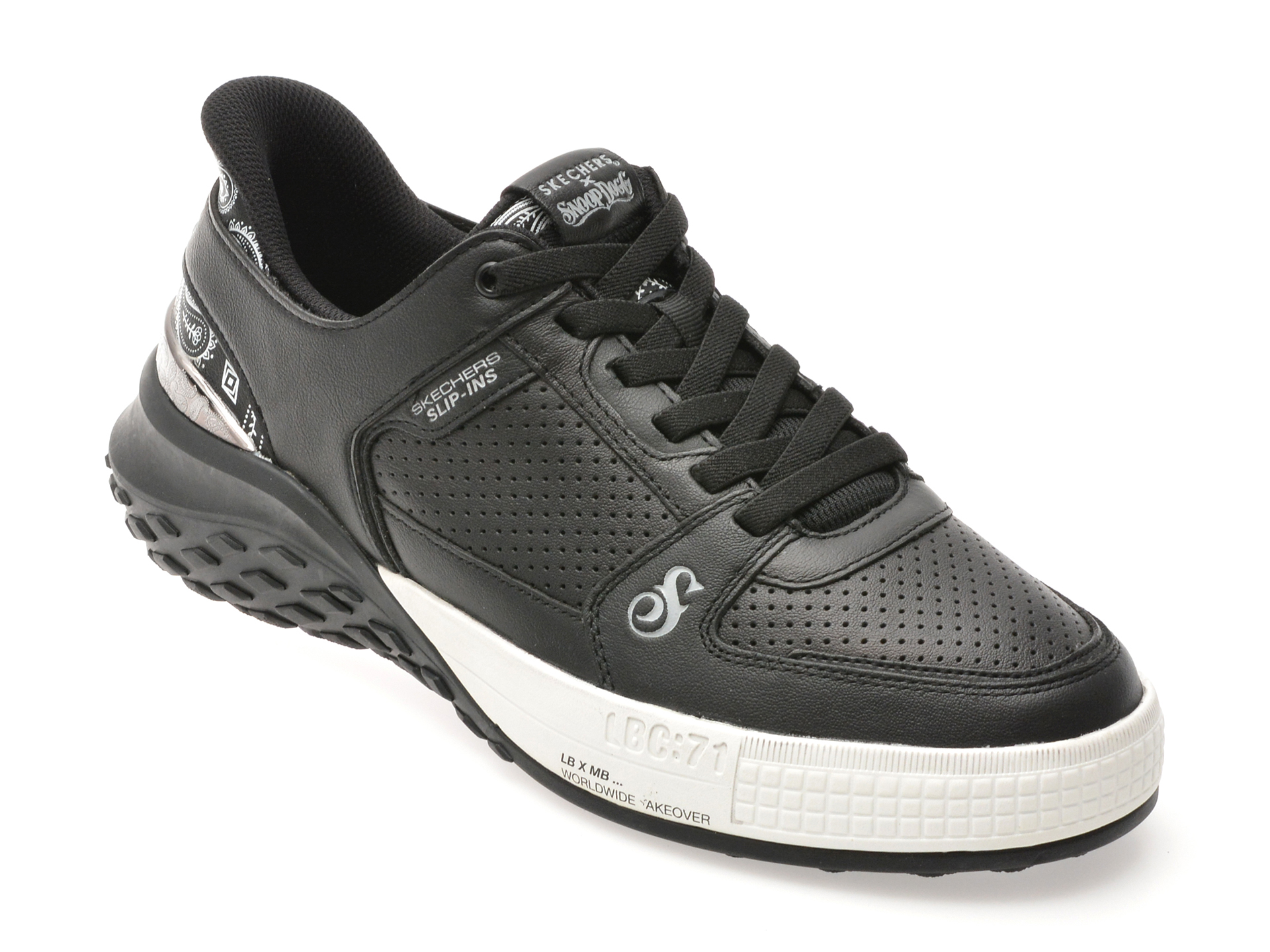 Pantofi Sport Skechers Sizzle Negri Piele Naturală