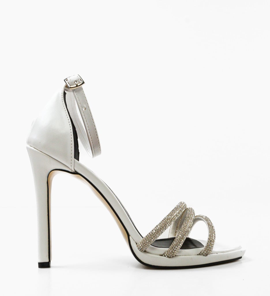 Sandale Aprey Albe | Eleganță și Stil - imagine 5