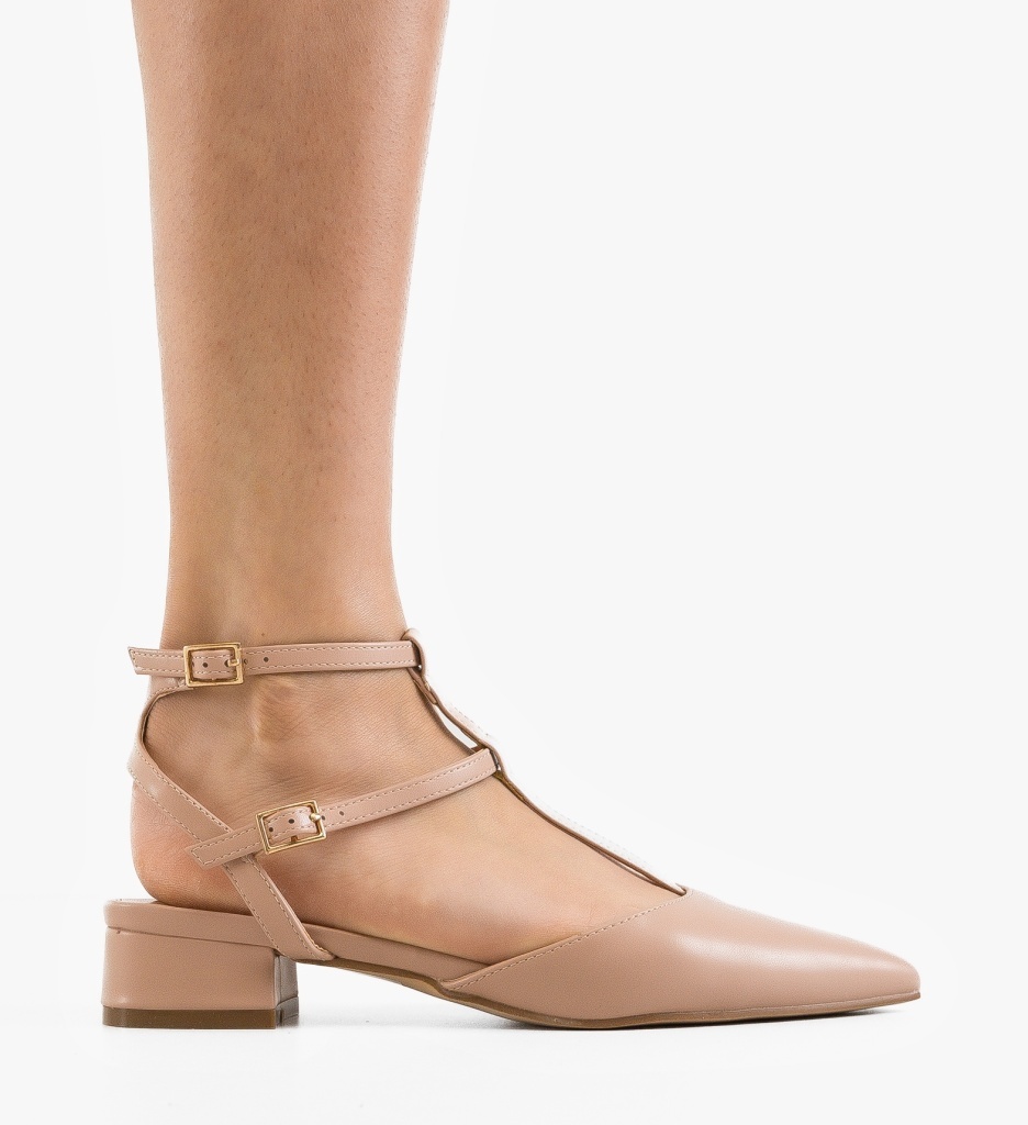 Pantofi Dama Tamara Nude Eleganți - imagine 6