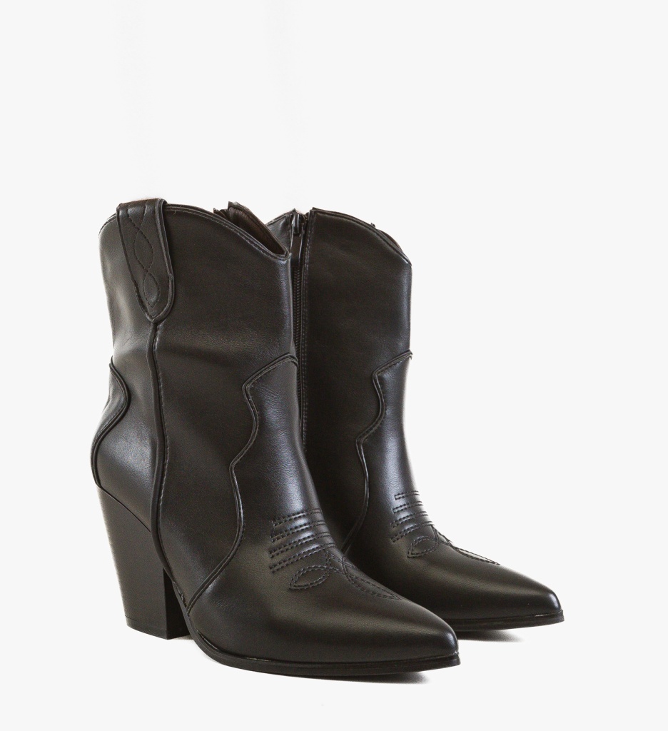 Botine Leea Negre Depurtat | Eleganță și Stil - imagine 5