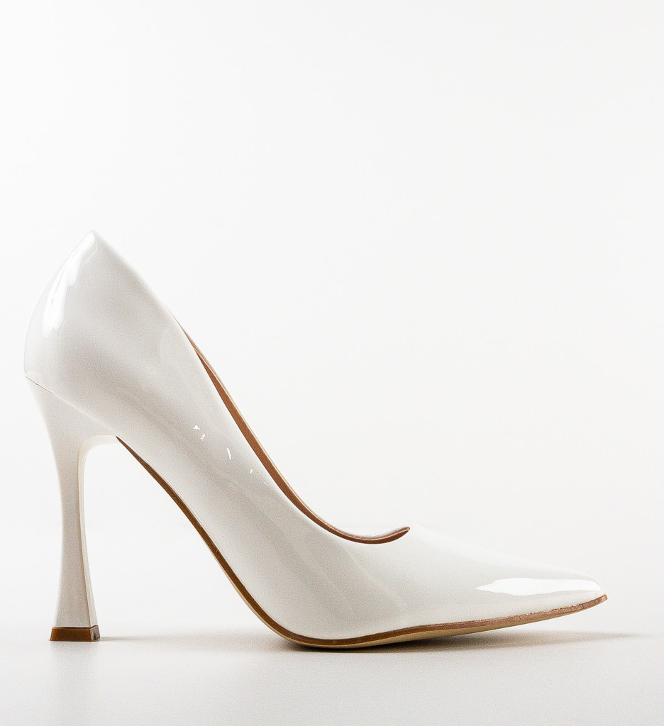 Pantofi Lindo Albi cu Toc - Eleganță și Stil - imagine 5