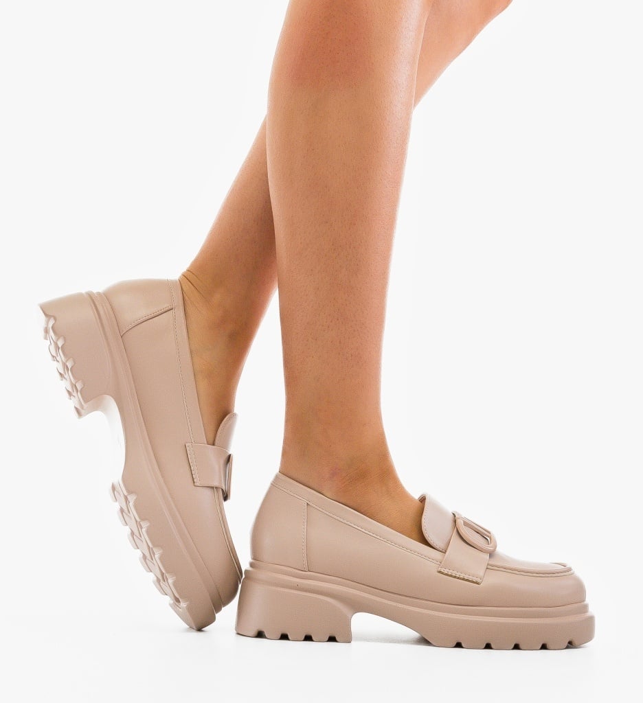 Pantofi Casual Dama Bej | Confort și Stil Zilnic - imagine 2