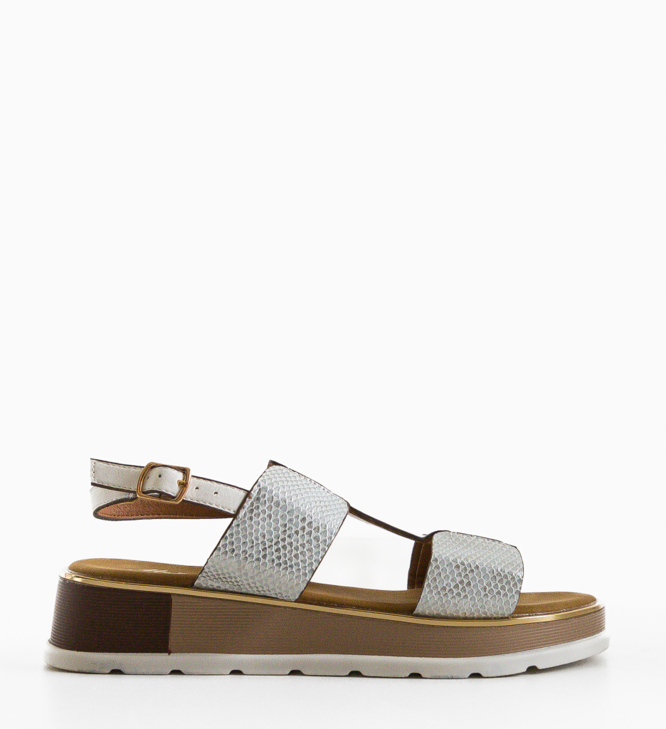 Sandale Dama Albe Elegante - Confort și Stil