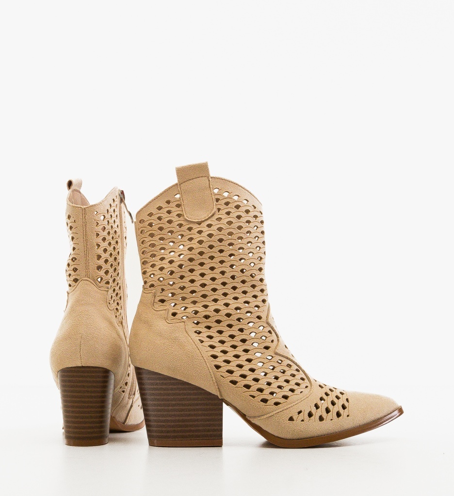 Botine dama Cameron Bej - imagine 4