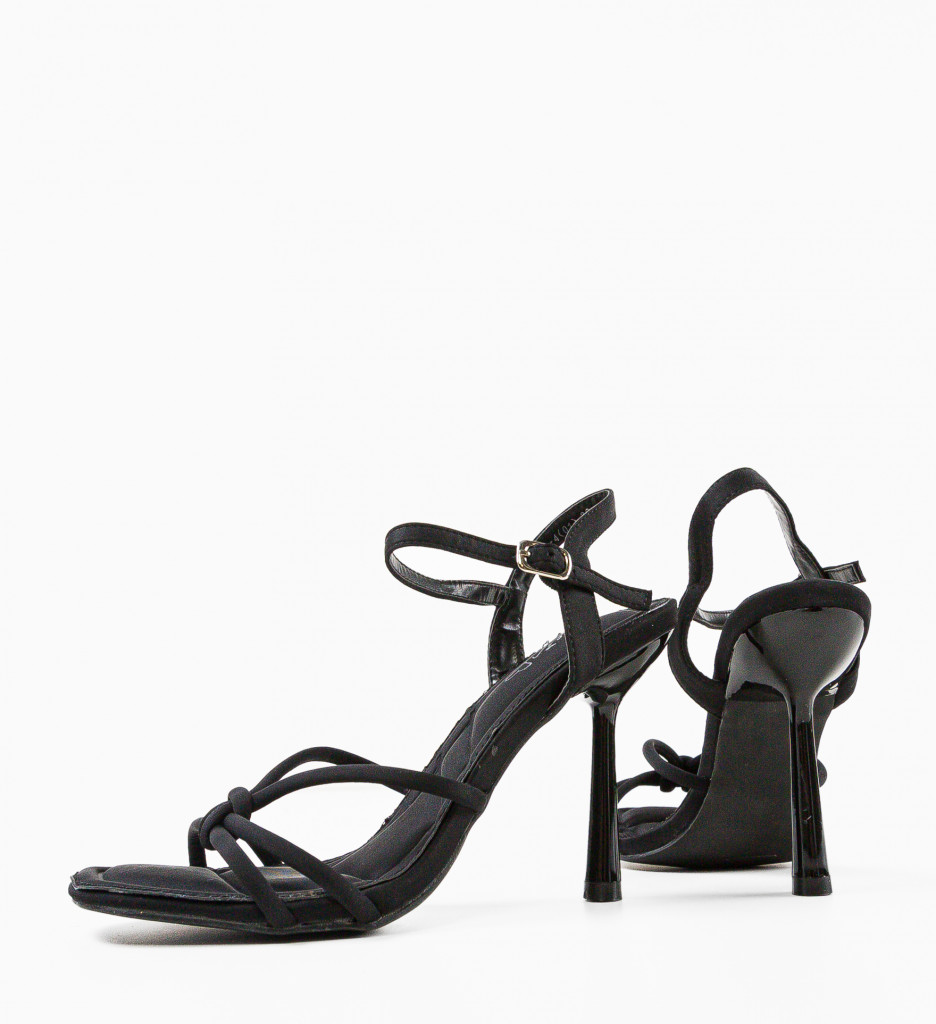 Sandale cu Toc Maseru Negre - Eleganță și Stil - imagine 7