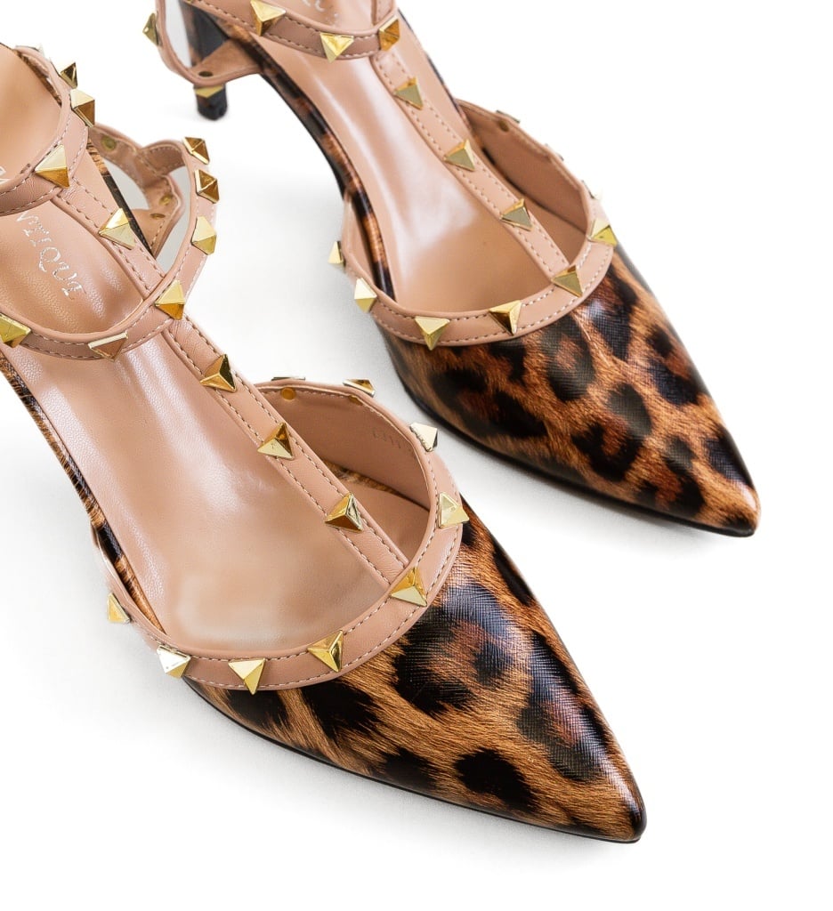 Pantofi Dama Huberta Print Eleganți - imagine 5