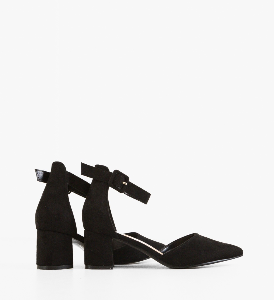 Pantofi Cain Negri Eleganți cu Toc - imagine 2