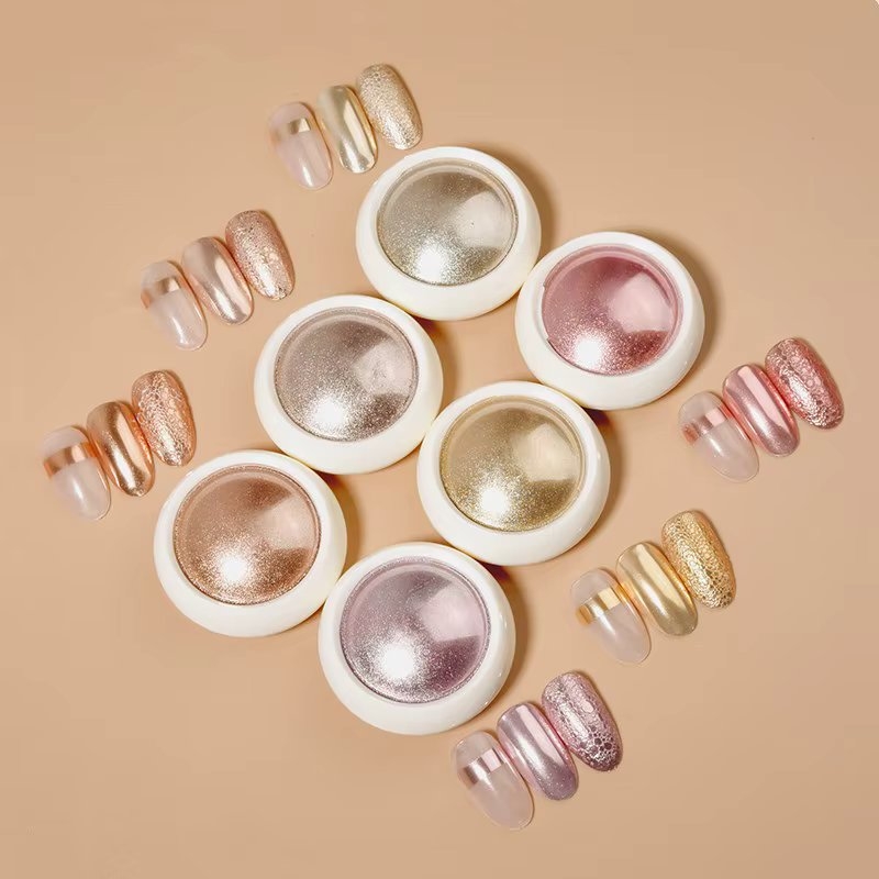 Set 6 Pigmenti Unghii Mirror Marquise - imagine 3