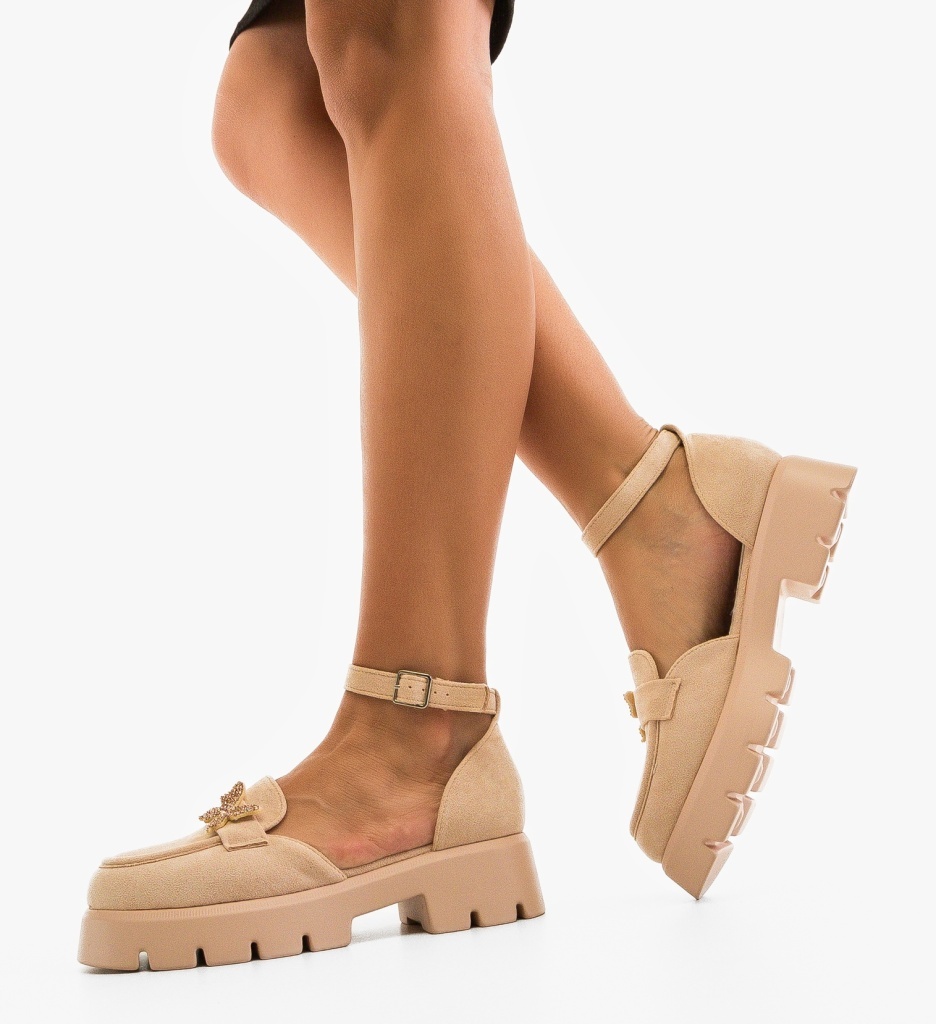 Pantofi Casual Polly Bej - Confort și Stil - imagine 5