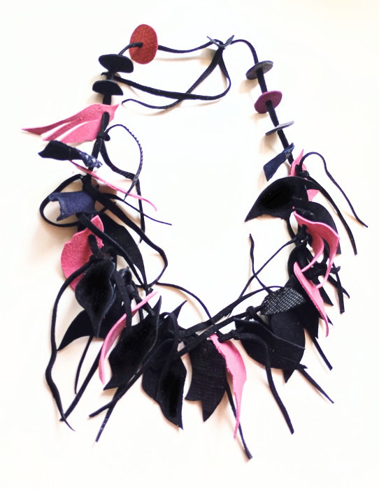Colier Unicat Piele Multicolor | Shopika