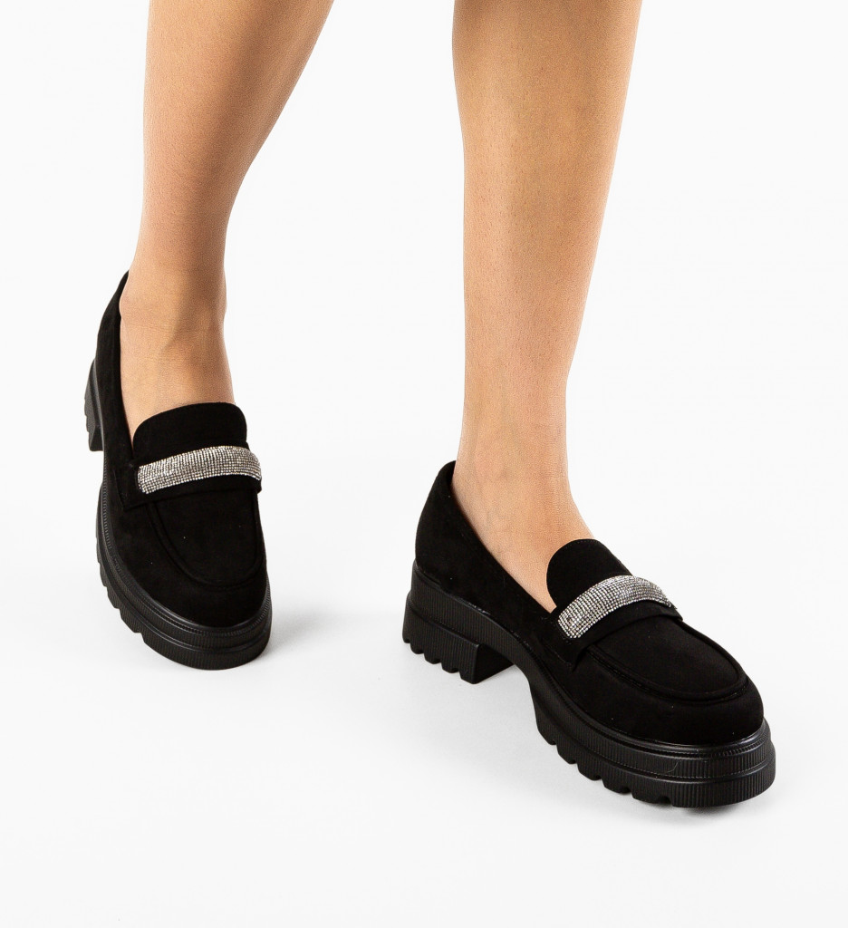 Pantofi Casual Lelan Negri | Confort Zilnic - imagine 2