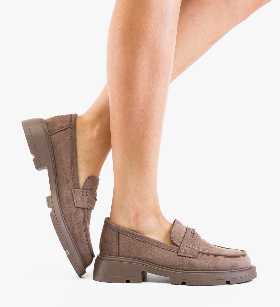 Pantofi Casual Dama Corsera Khaki | Confort Stilat - imagine 3