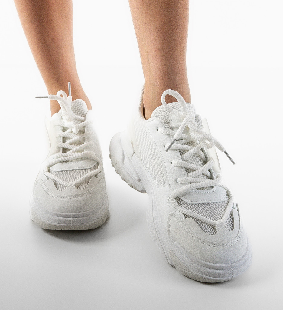 Sneakers Dama Mallorca Albi - Confort și Stil - imagine 2
