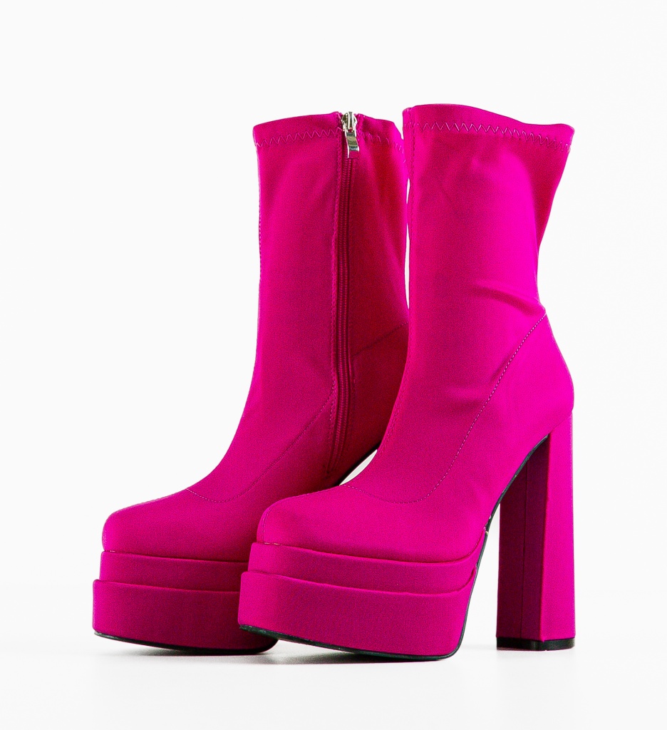 Botine Fumnan Fuchsia - Stil Vibrant si Modern - imagine 5