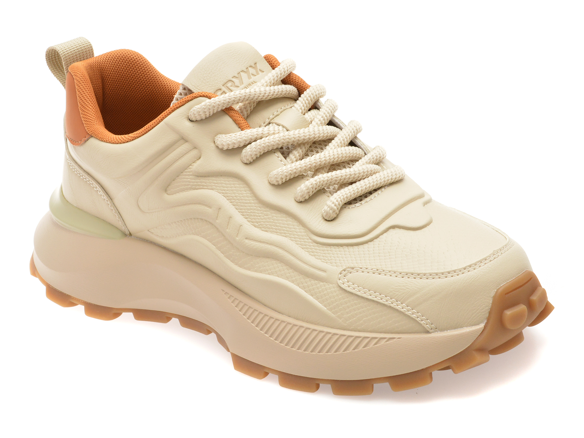 Pantofi sport GRYXX albi, din piele ecologică