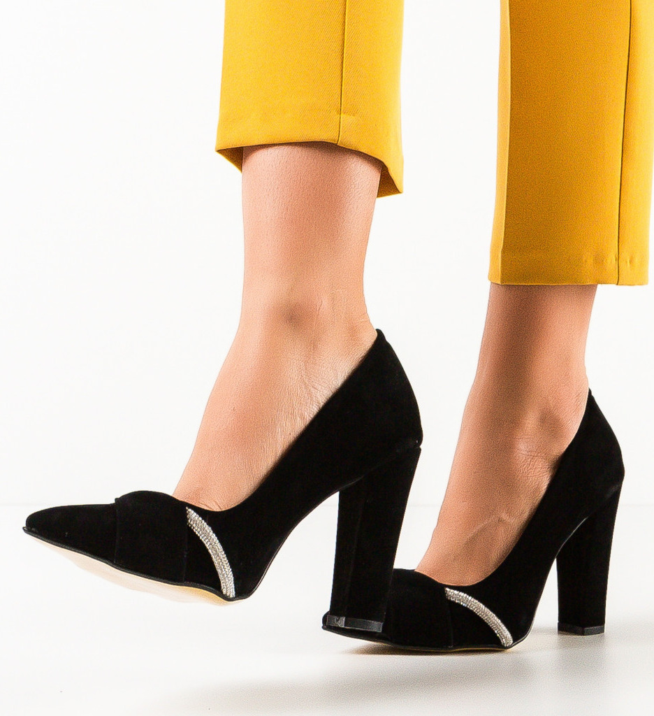 Pantofi cu Toc Roka Negri - Eleganță Modernă - imagine 3