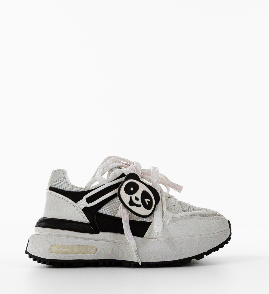 Sneakers Dama Pandana Albi | Confort și Stil - imagine 4
