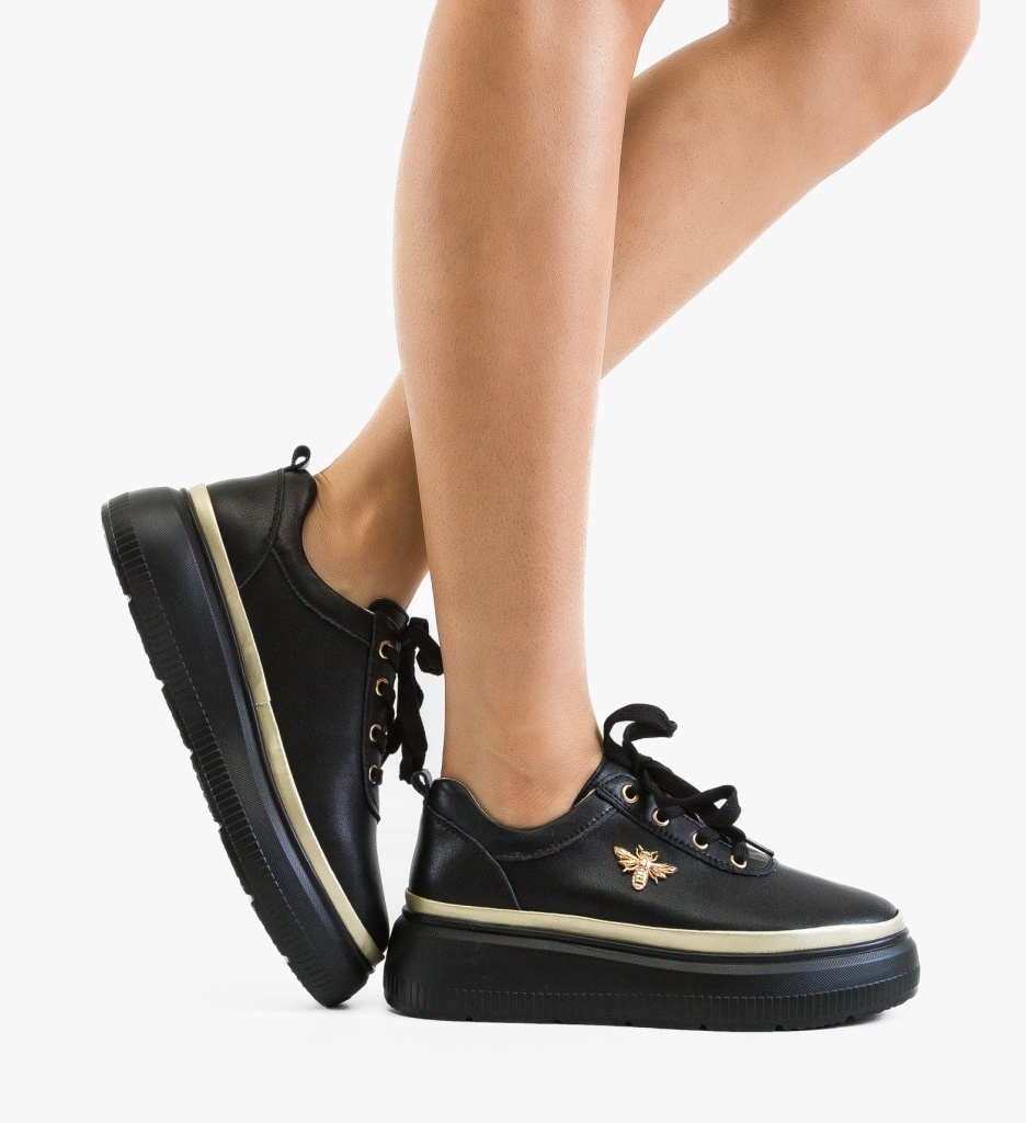 Pantofi Casual Zumzy Negri Eleganți