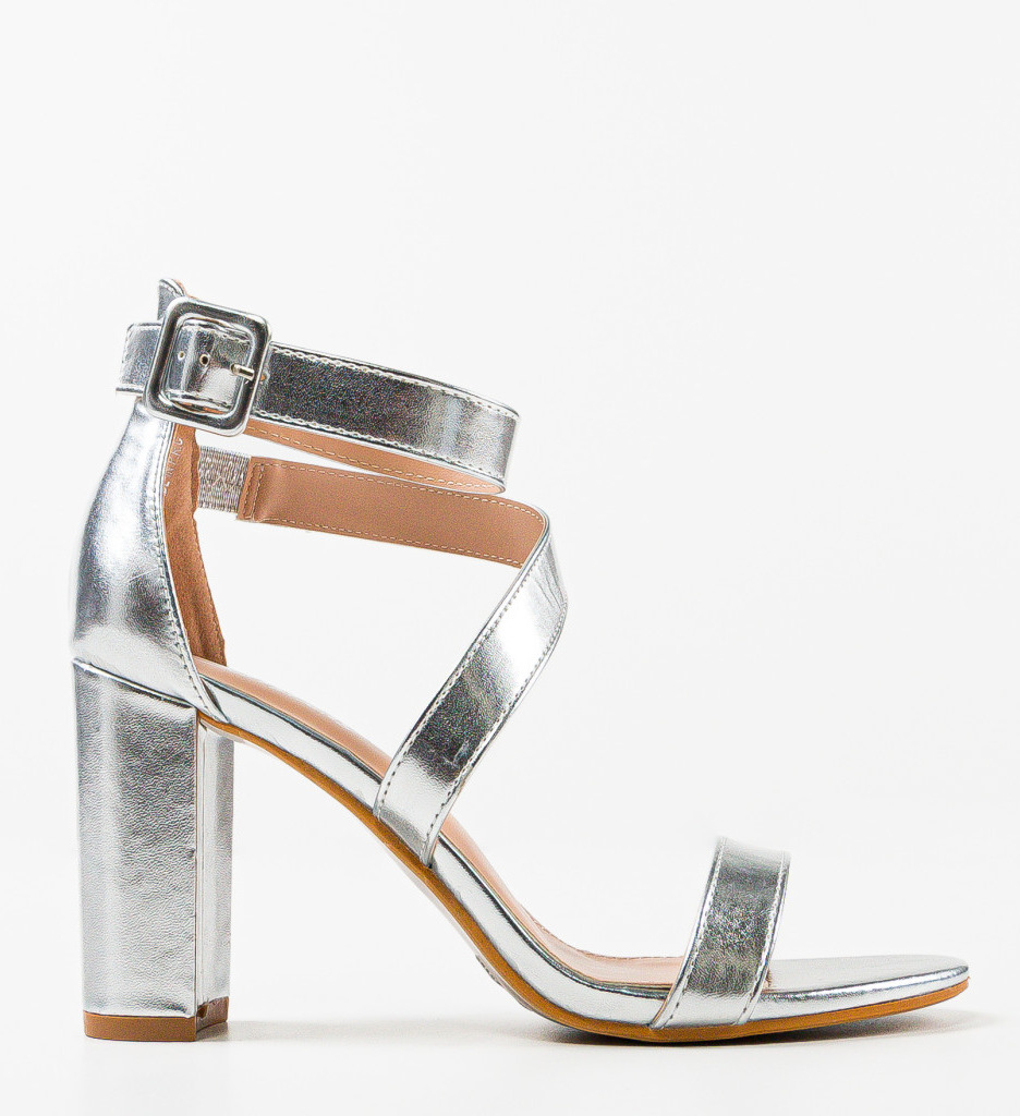 Sandale Philiber Argintii | Eleganță și Stil - imagine 5