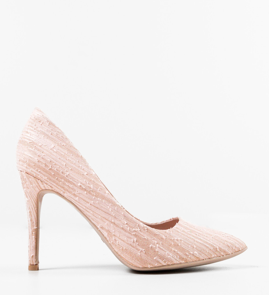 Pantofi Dama Alfred Nude - Toc Elegant - imagine 4