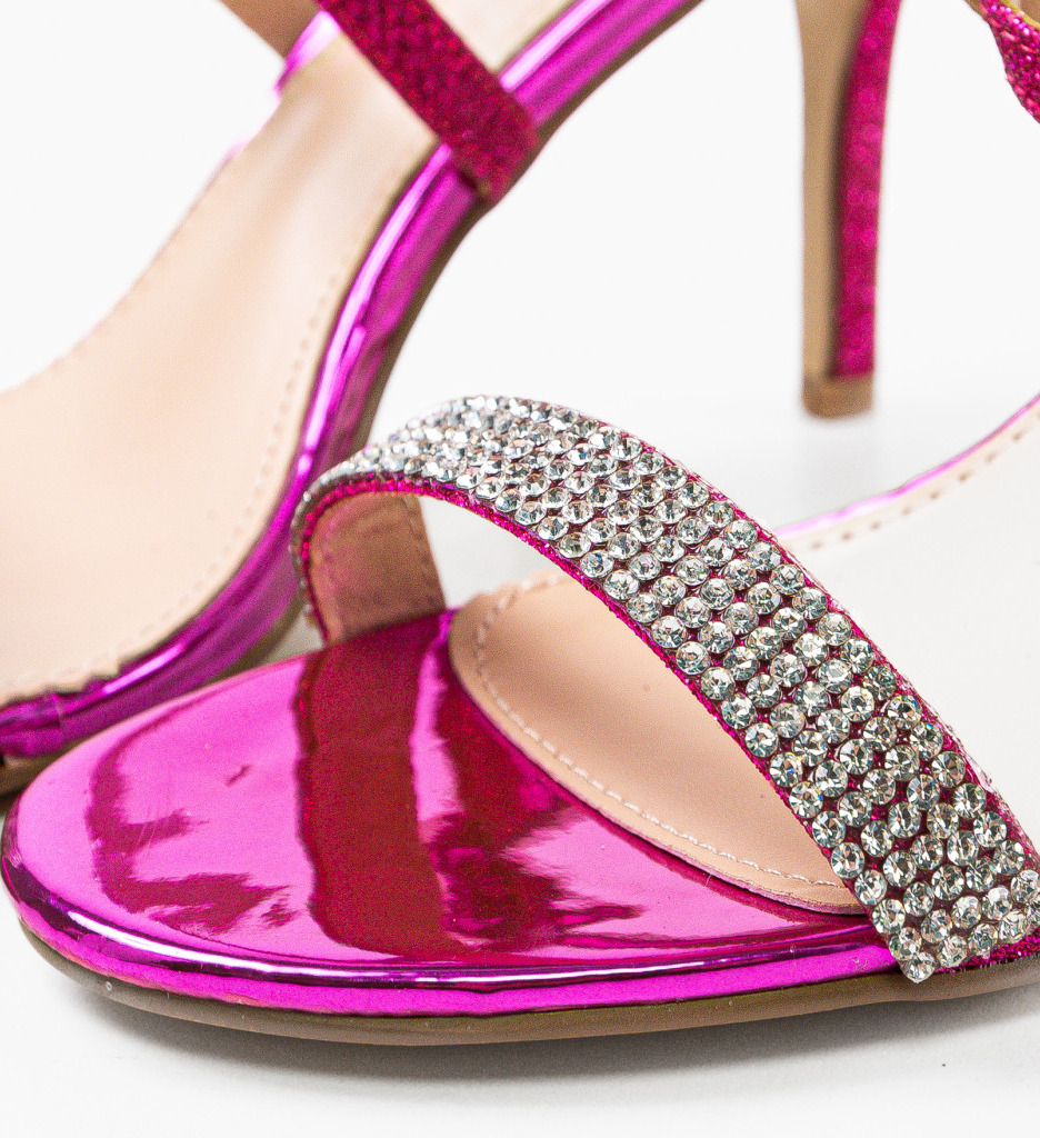 Sandale Toc Ekib Fuchsia - Eleganță și Stil - imagine 7