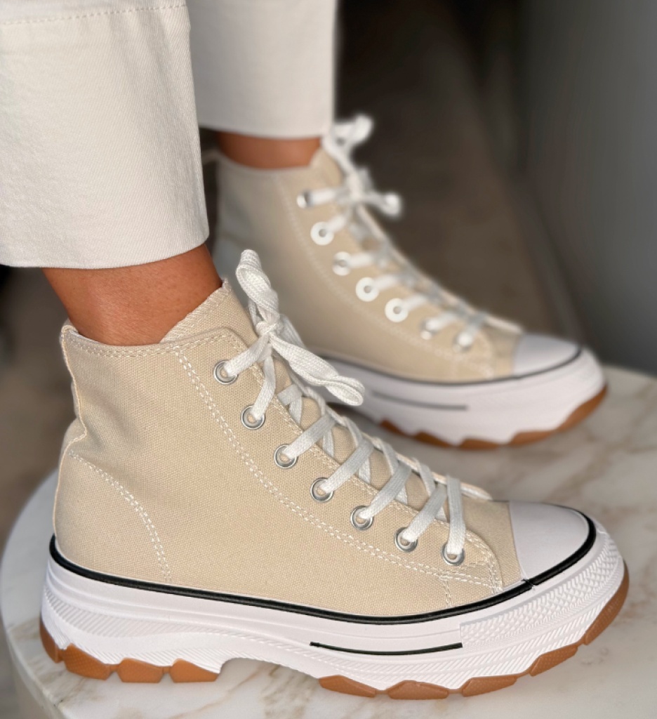 Sneakers Fedaz Khaki Dama - Confort & Stil - imagine 3
