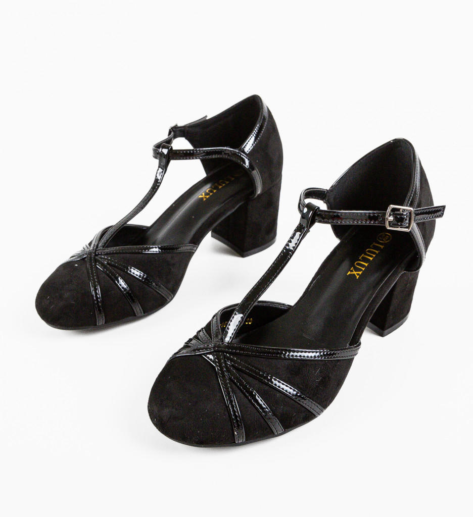 Pantofi cu Toc Nguyen Negri - Eleganță la Fiecare Pas - imagine 5