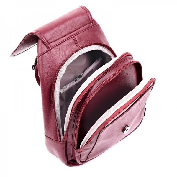 Rucsac Dama Rosra Alya Bordo - Elegant și Practic - imagine 2