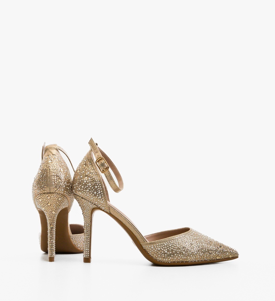 Pantofi Dama Pillpe Aurii Eleganți - imagine 3