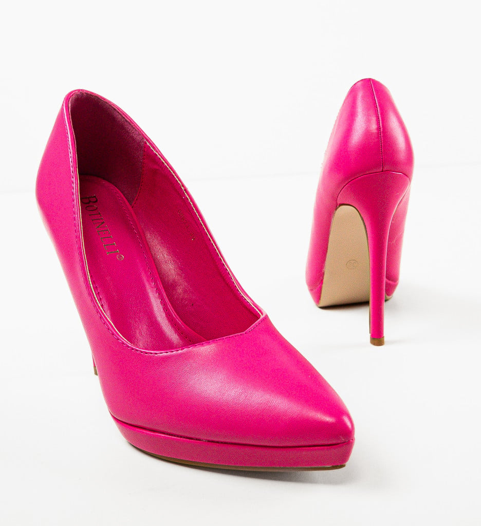 Pantofi cu Toc Paray Fuchsia | Stil Feminin - imagine 12